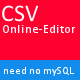 online CSV Editor - PHP CRUD