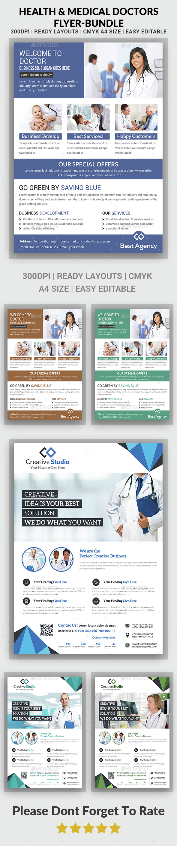 Medical Flyer Template - Bundle - Corporate Flyers