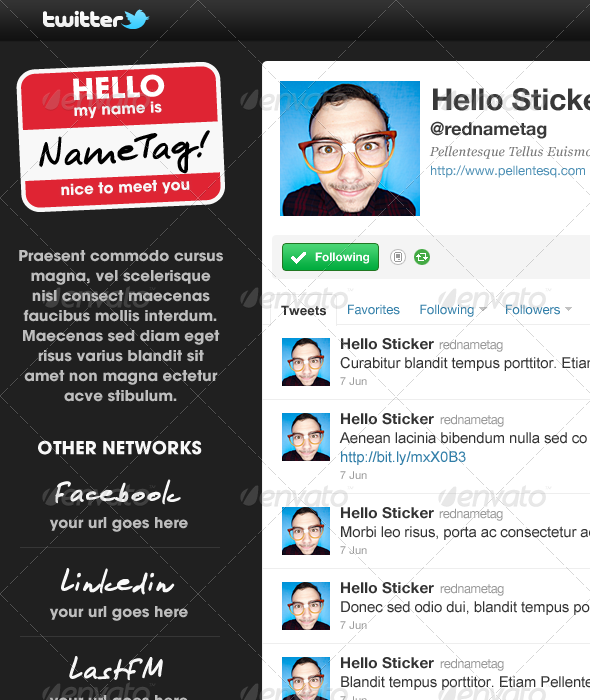 Pacino - Twitter Background - Twitter Social Media
