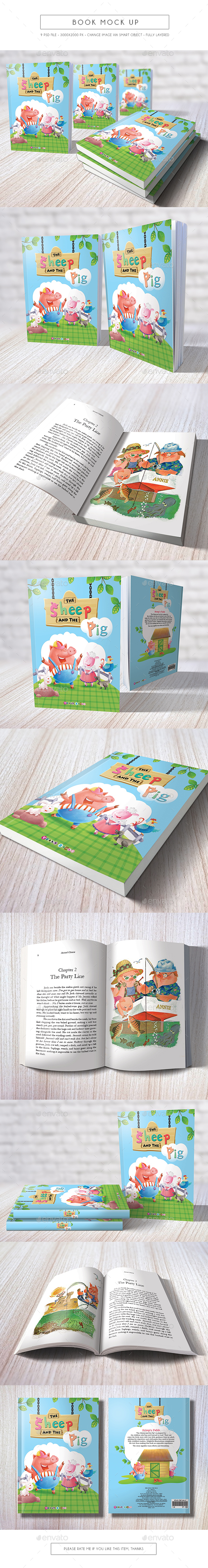 Book Mock Up - Books Print