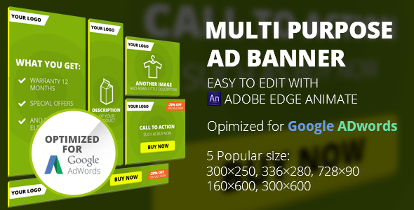 HTML5 Animated Banner Templates | Edge Animate