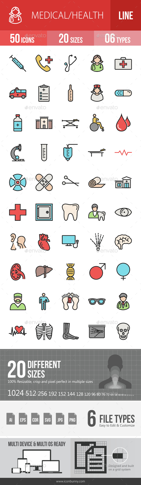 Medical Filled Line Icons - Icons