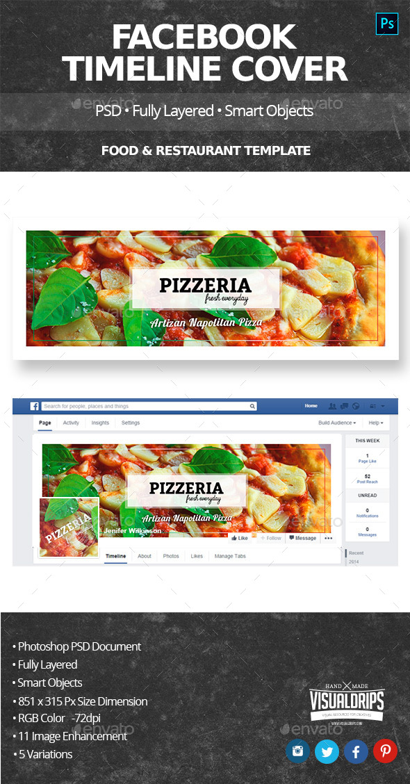 Food & Restaurant Facebook Cover - Facebook Timeline Covers Social Media