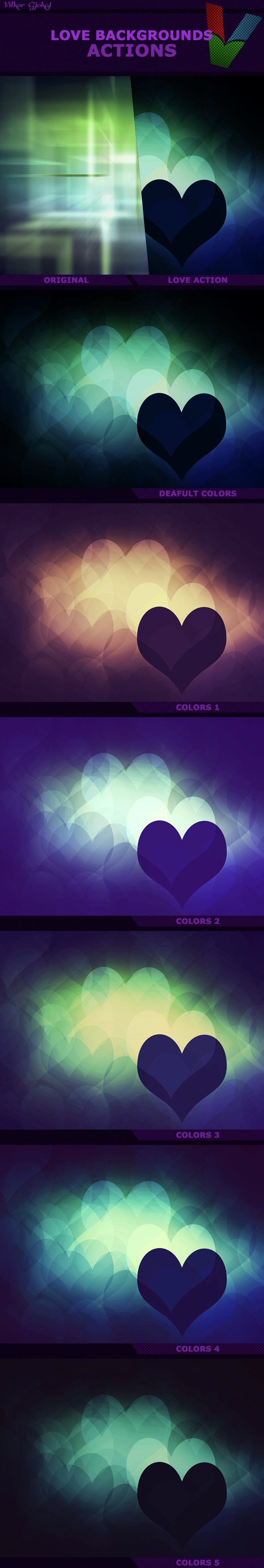 Love Action Backgrounds - Photo Effects Actions