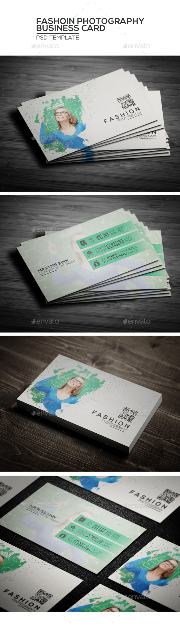 Fashion Photography Business Card - Corporate Business Cards