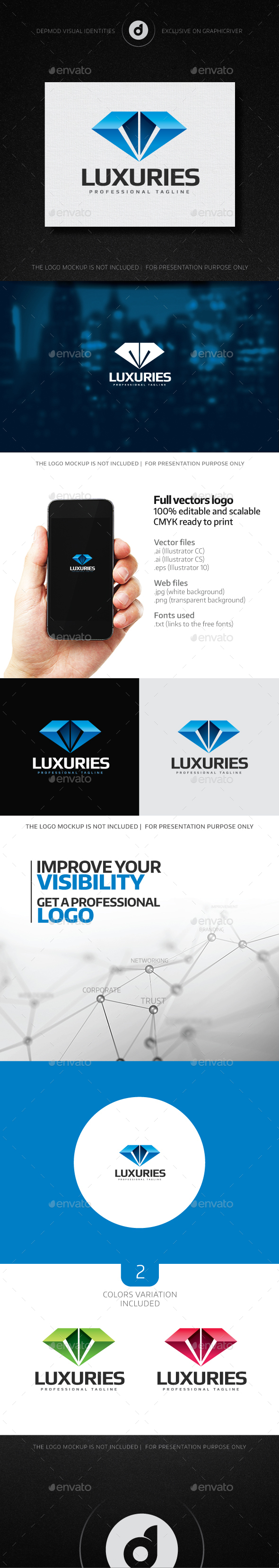 Luxuries Logo - Objects Logo Templates