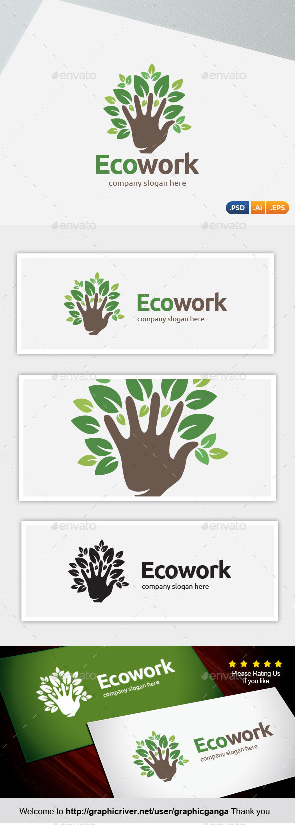 Eco work - Abstract Logo Templates