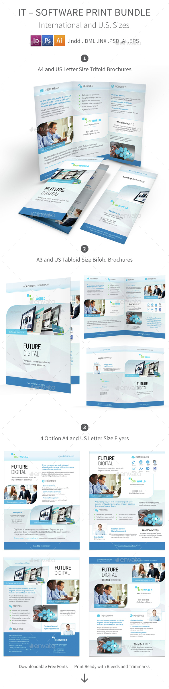IT – Software Print Bundle 4 - Corporate Brochures