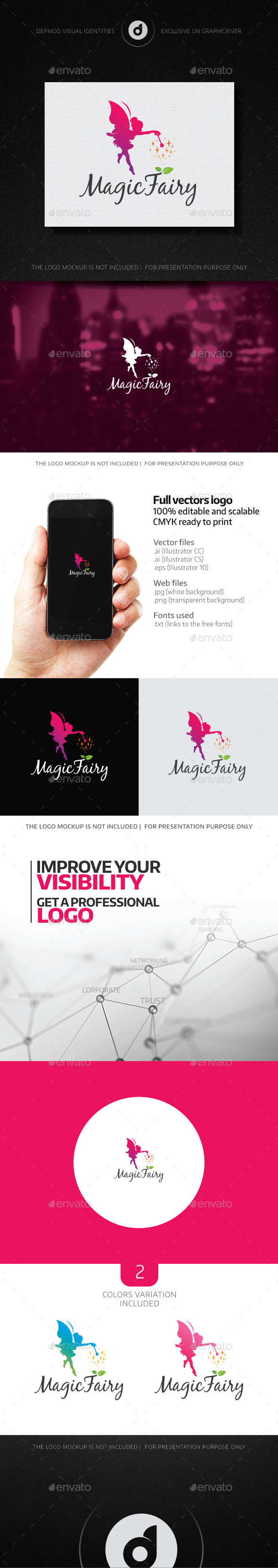 Magic Fairy Logo - Humans Logo Templates