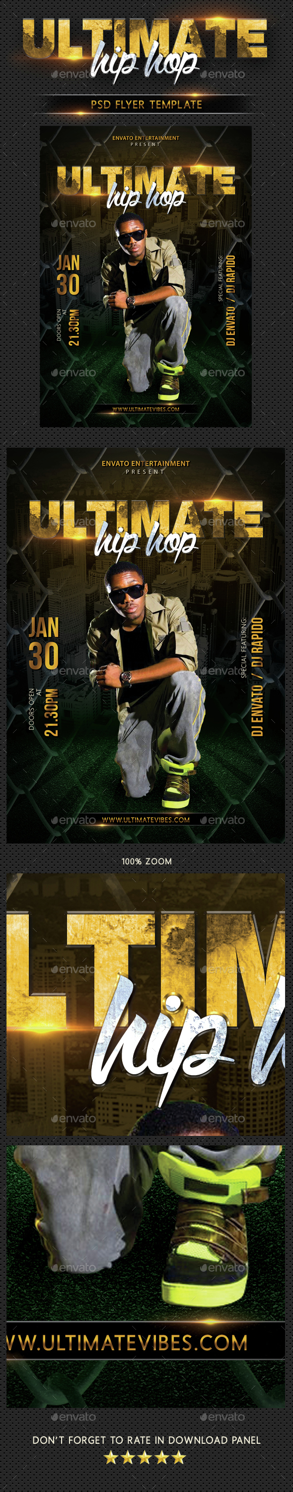 Hip Hop Flyer Template - Events Flyers