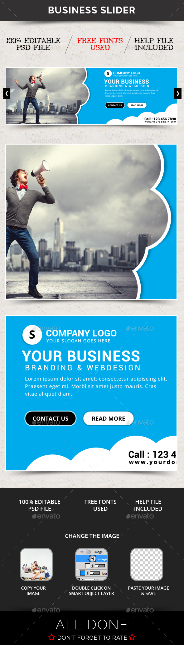 Business Slider V58 - Sliders & Features Web Elements