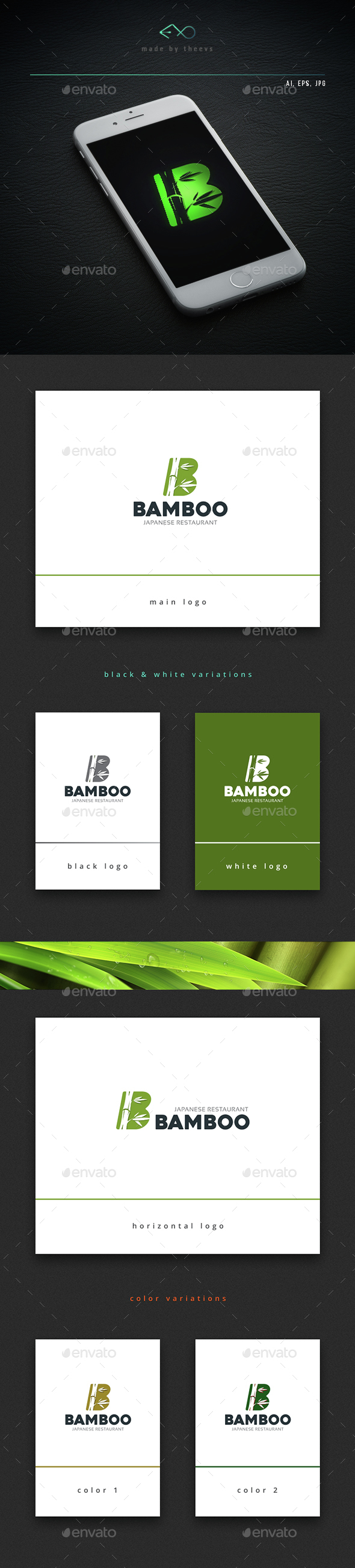 Bamboo - Letters Logo Templates