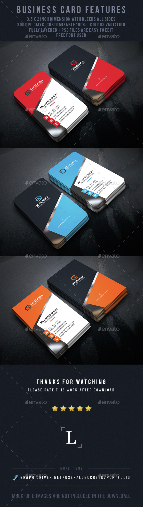 Corporate Business Cards - Business Cards Print Templates