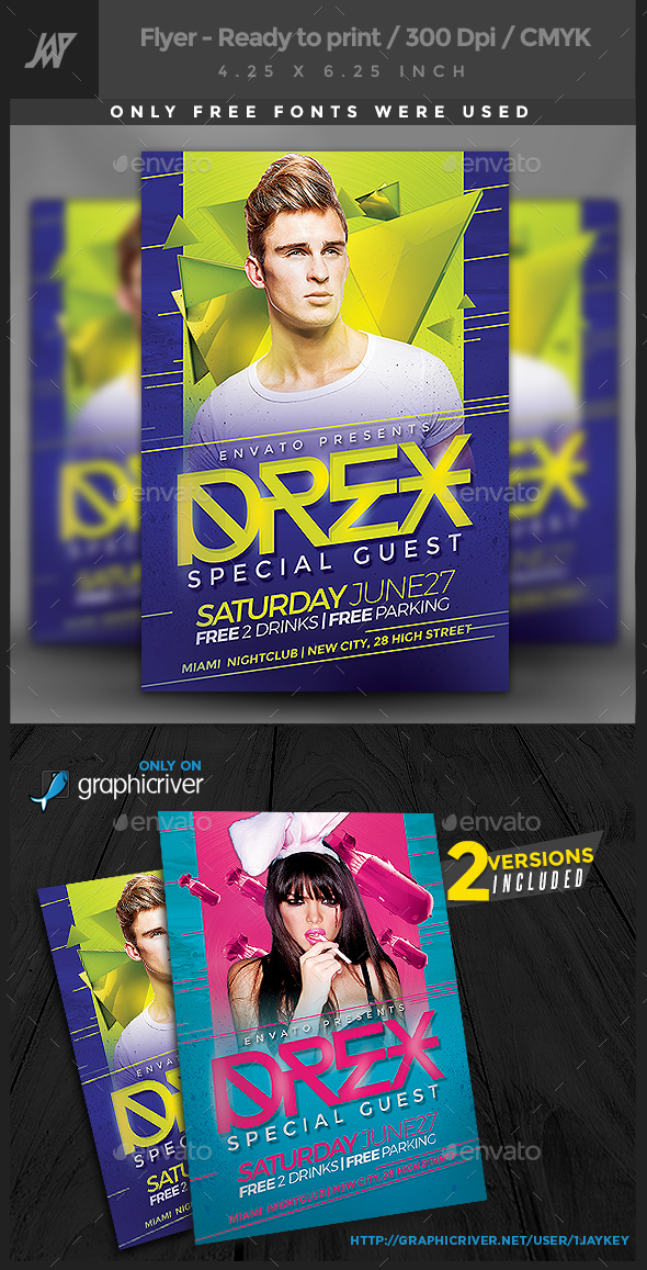 Artist Event Music Flyer - Clubs & Parties Events