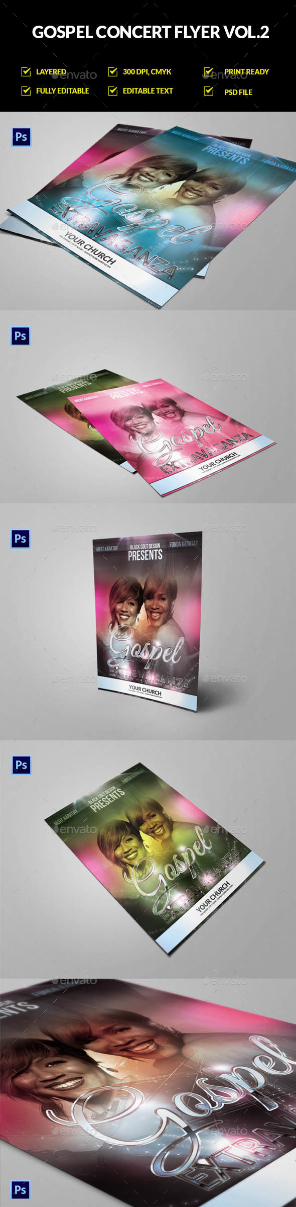 Gospel Event Flyer Vol.2 - Church Flyers