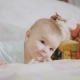 Happiness Baby Having Fun On The Bed - VideoHive Item for Sale