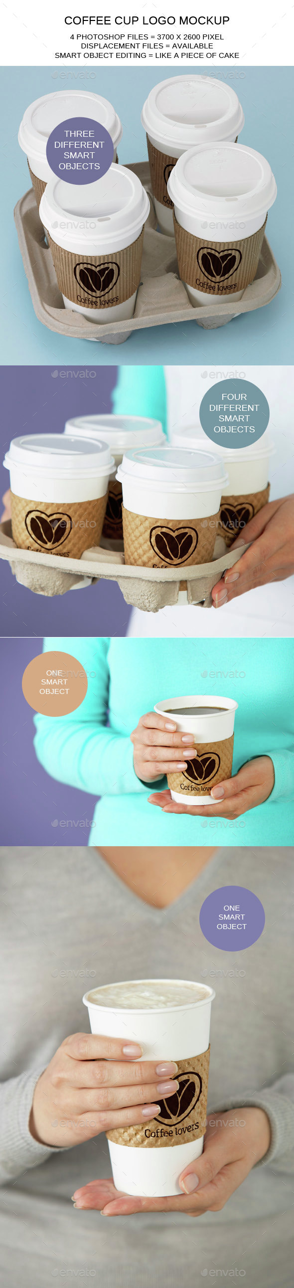Coffee Cup Logo Mockups - Logo Product Mock-Ups