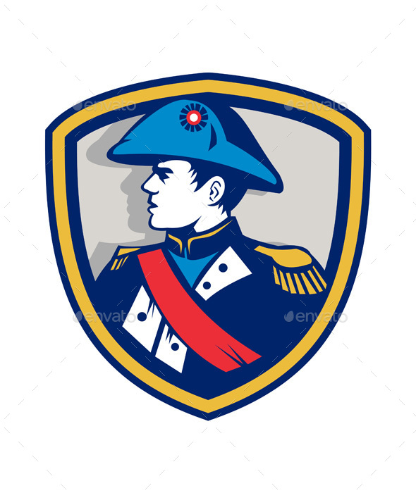 Napoleon Bonaparte Bicorn Hat Crest Retro - People Characters