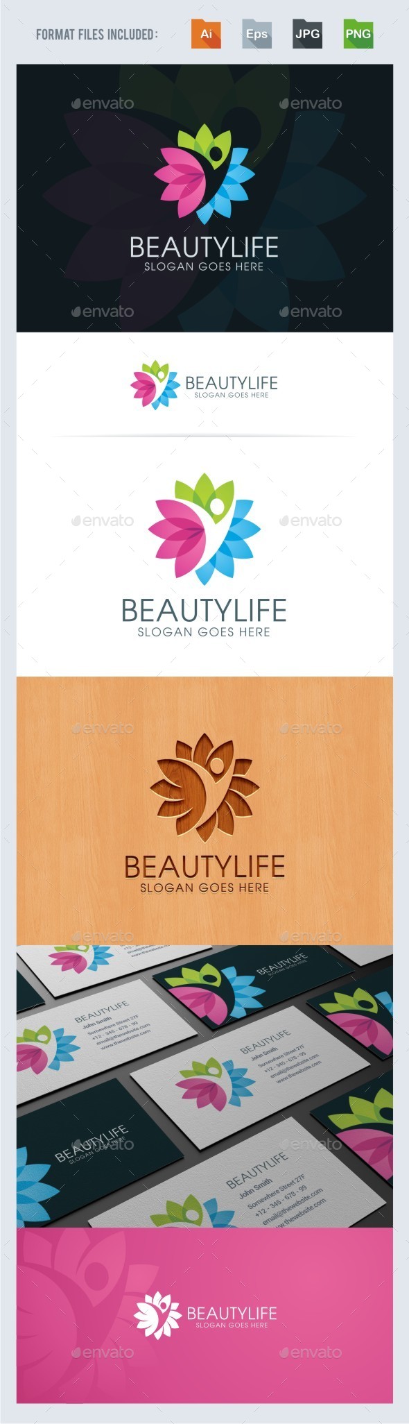Beauty Life Logo Template - Humans Logo Templates