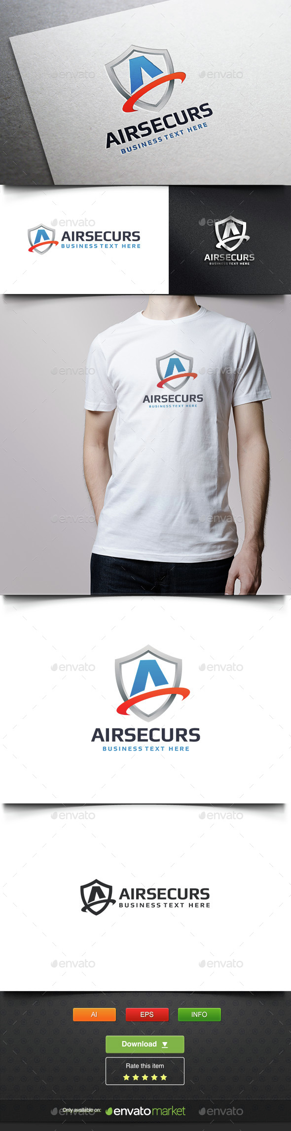 Air Security - Symbols Logo Templates