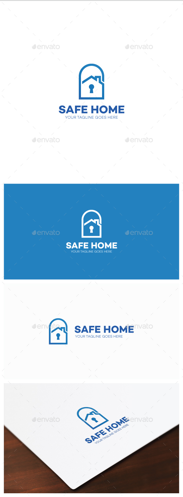 Safe Home Logo - Buildings Logo Templates