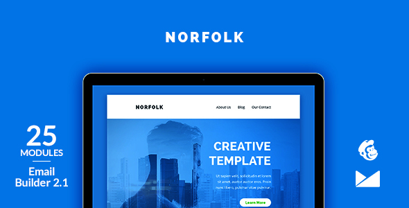 Norfolk Email Template - ThemeForest 14679575