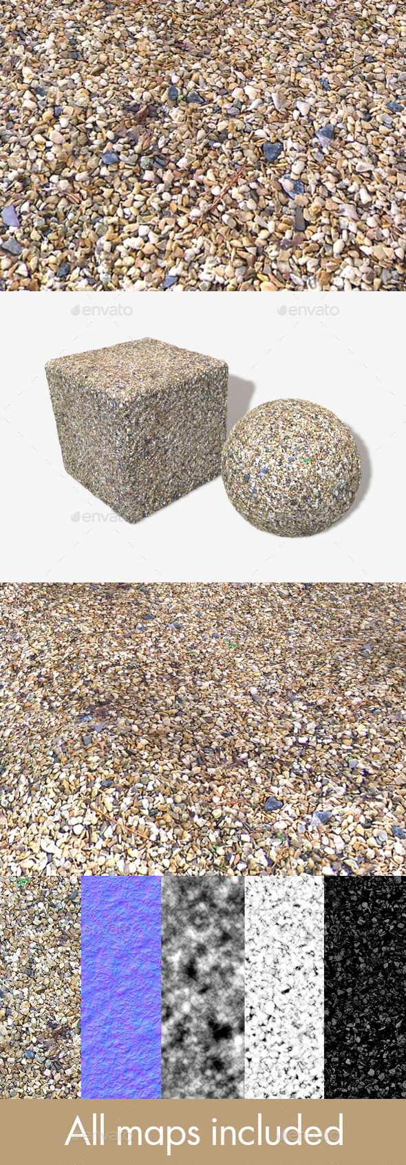 Gravel Seamless Texture - 3Docean 14679869