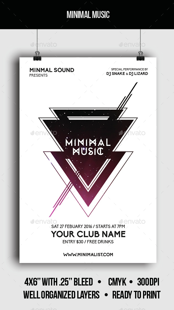 Minimal Music - Flyer - Clubs & Parties Events