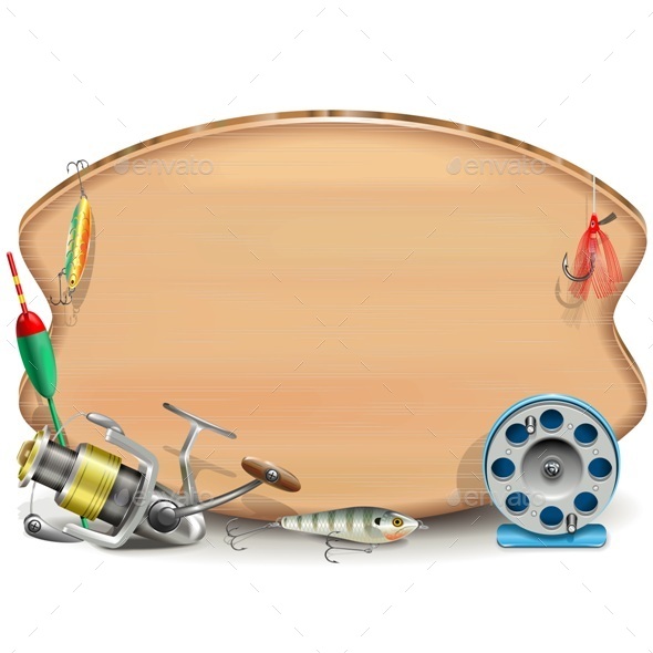 Vector Fishing Board - Sports/Activity Conceptual