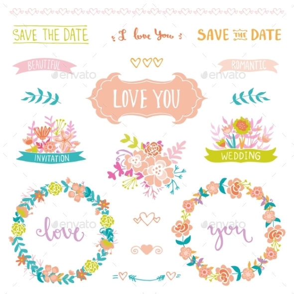 Wedding Vintage Elements - Flowers & Plants Nature