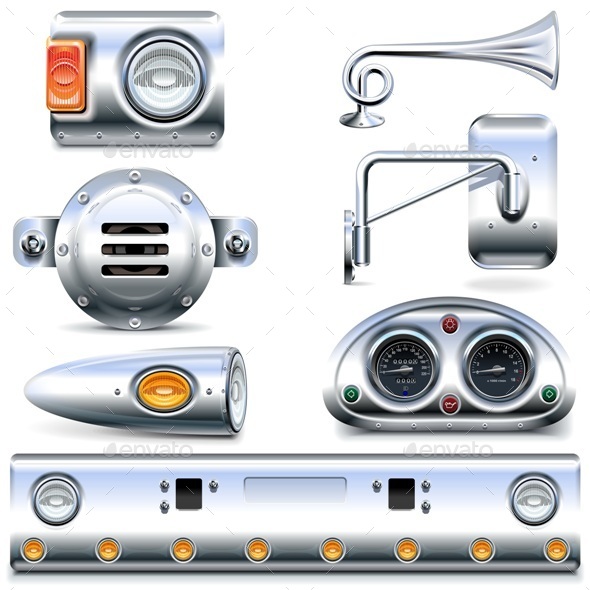 Vector Chromed Truck Parts Set 3 - Industries Business