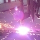 Industrial Plasma Is Cutting a Flat Steel Sheet - VideoHive Item for Sale