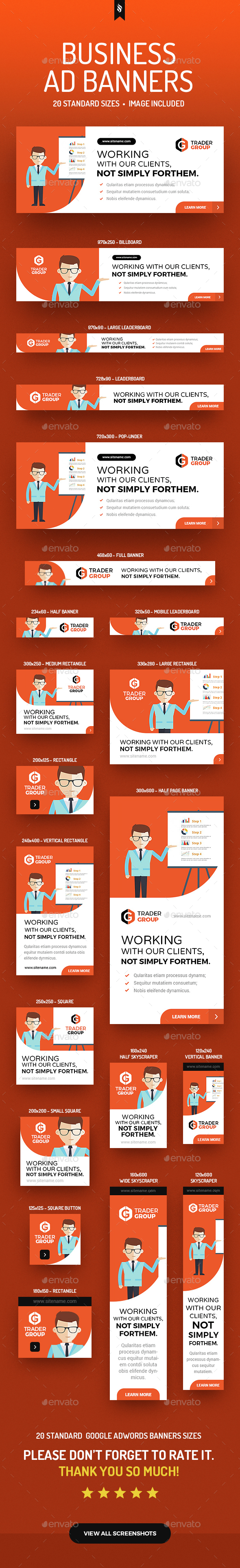 Trade Group - Business Ad Banners - Banners & Ads Web Elements