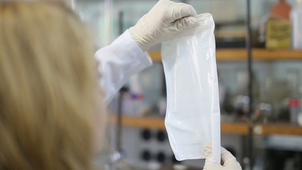 Technician Working With Polymer Materials alt