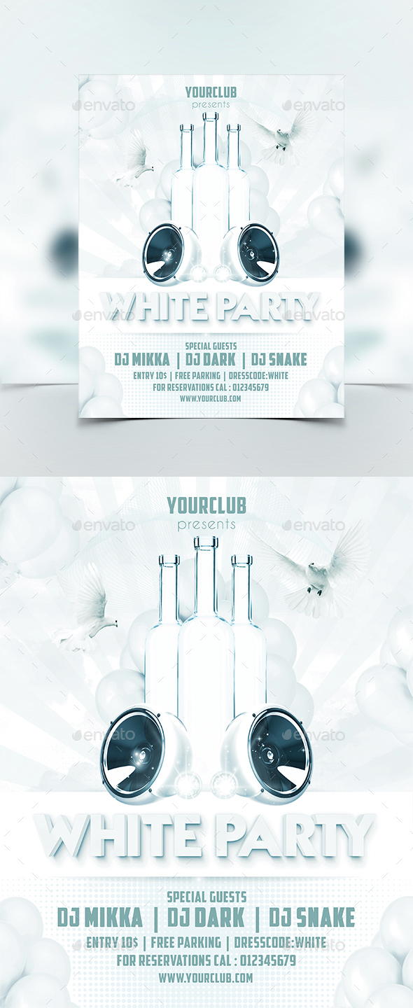 White Party Flyer - Clubs & Parties Events