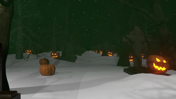 Halloween Pumpkin Wood 02