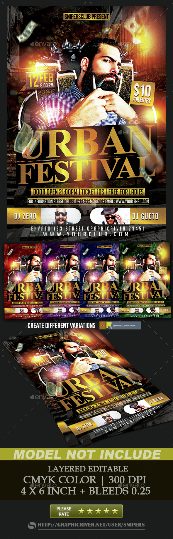 Urban Festival - Events Flyers