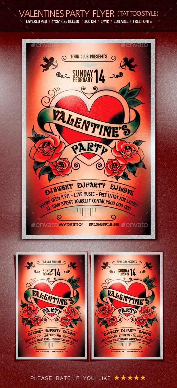 Valentine’s Party Flyer - Clubs & Parties Events