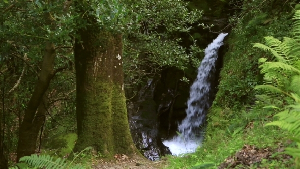 Beautiful Waterfall In Glendalough alt