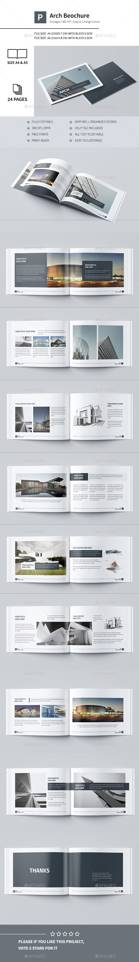 Modern Architecture Brochure 24 Pages A4 & A5 by Pro-Gh | GraphicRiver