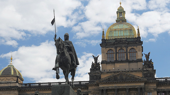 View of National Museum, Prague, Czech Republic