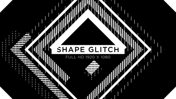 Shape Glitch VJ Loops Background