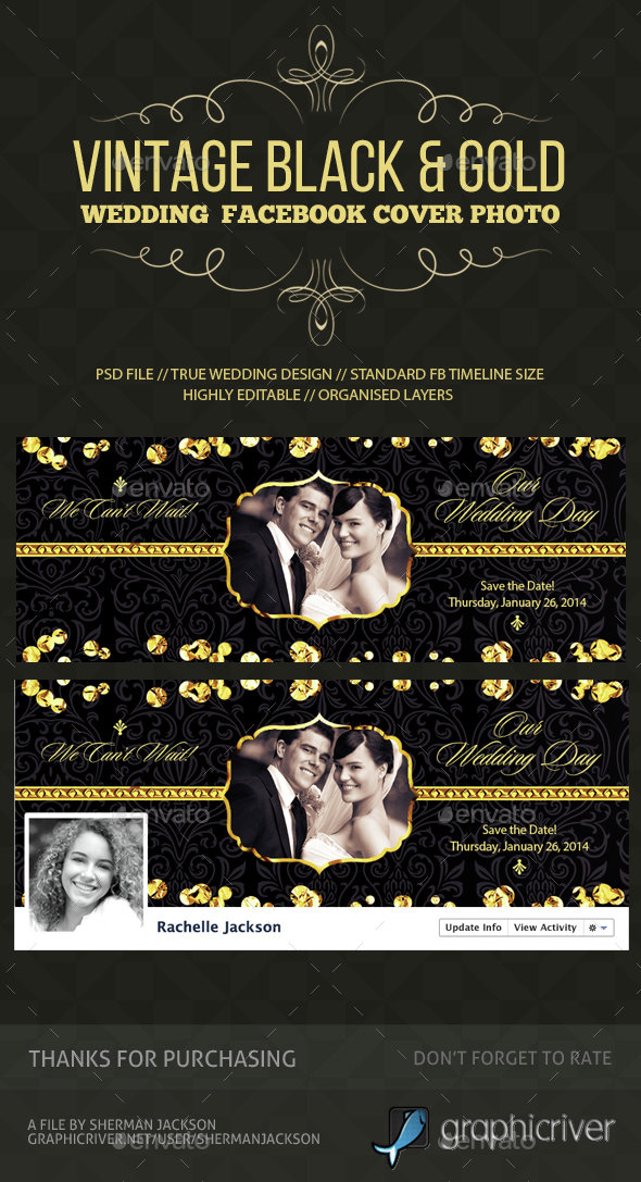 Wedding/Save the Date Facebook Cover Photo - Facebook Timeline Covers Social Media
