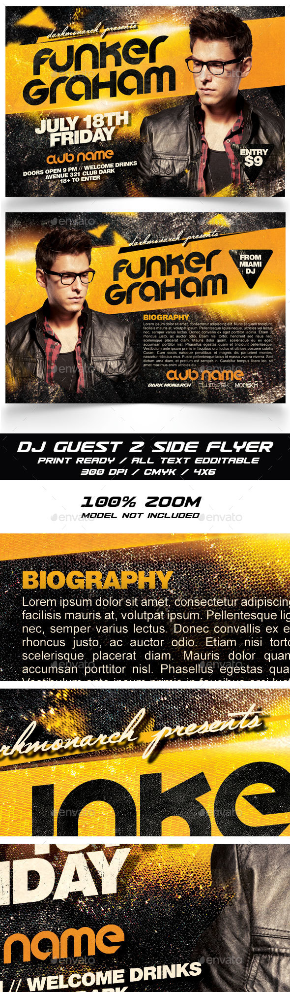 Dj Guest Flyer - Clubs & Parties Events