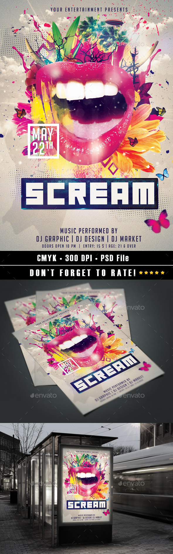 Scream Flyer - Events Flyers