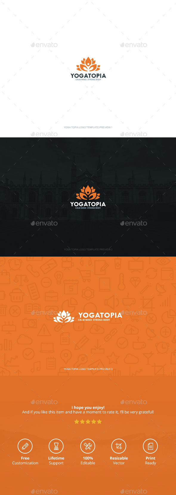 Yoga Topia Logo - Logo Templates