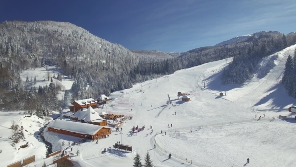 Aerial View Of The Ski Resort alt