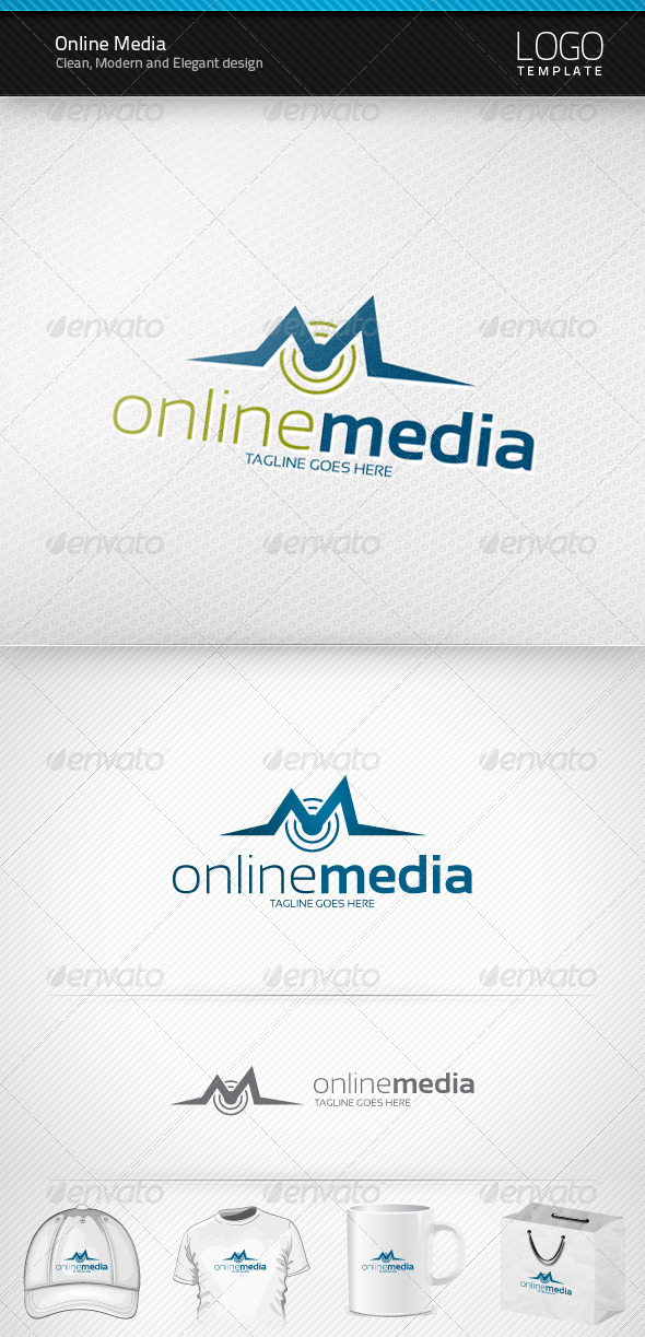 Online Media Logo - Letters Logo Templates
