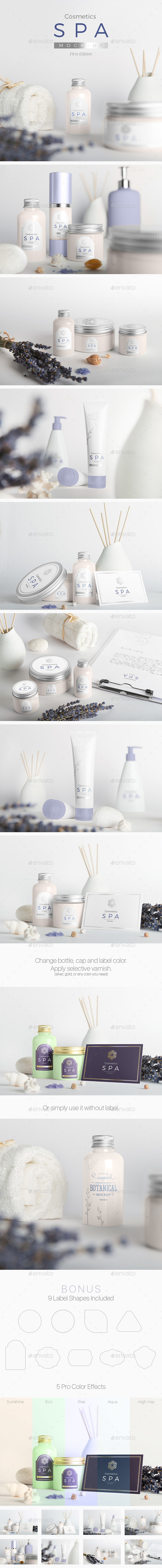 SPA Cosmetics Mock-Up V.1 - Beauty Packaging
