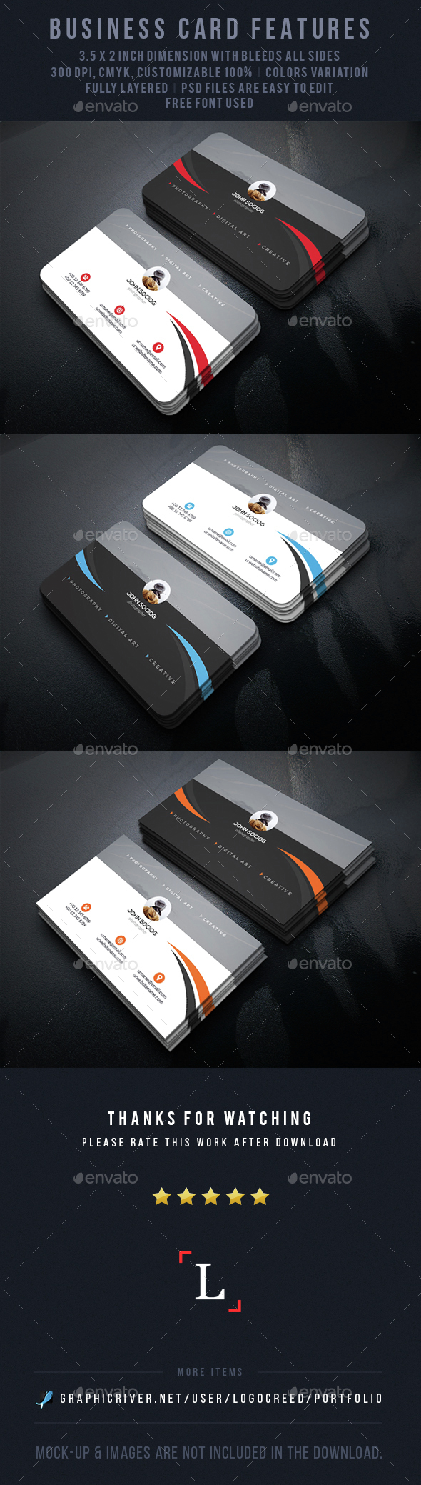 Personal Photography Business Card - Business Cards Print Templates